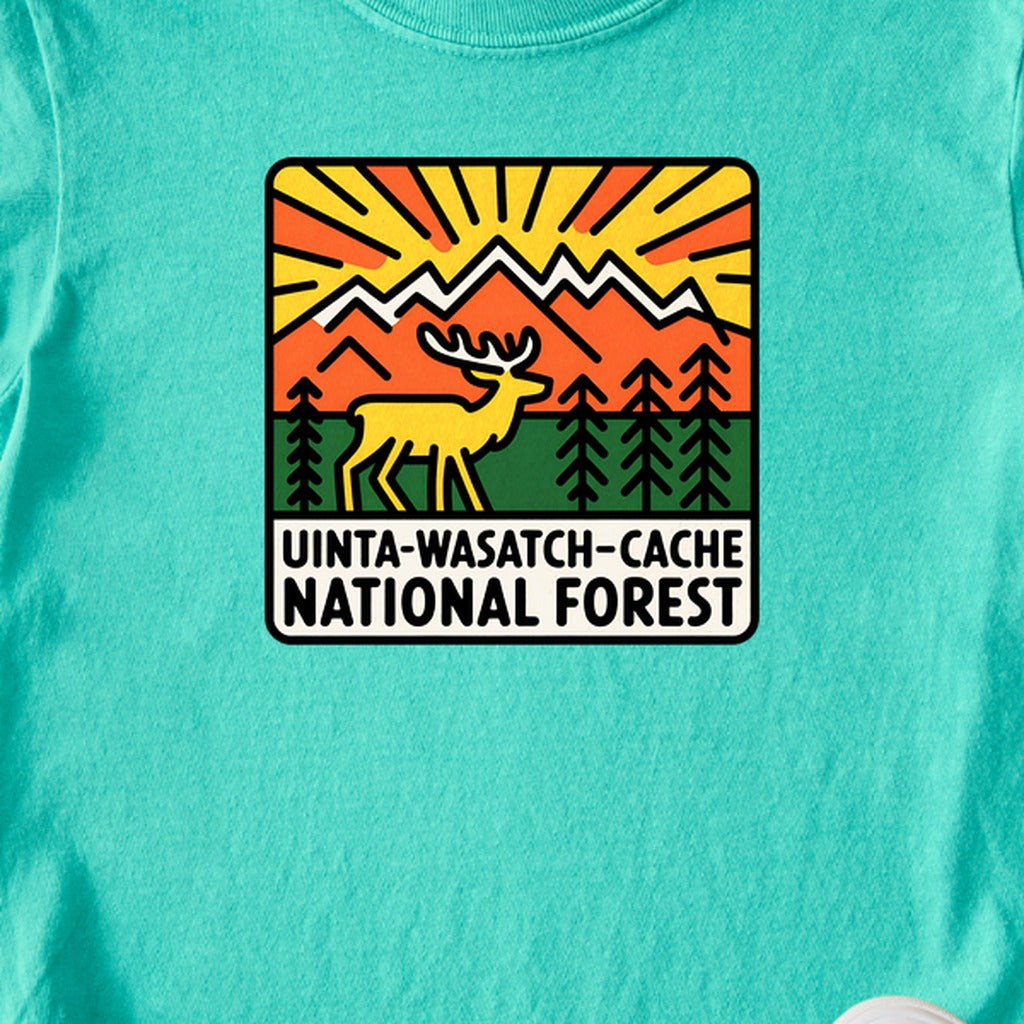 Uinta-Wasatch-Cache National Forest Kids Cotton T-Shirt