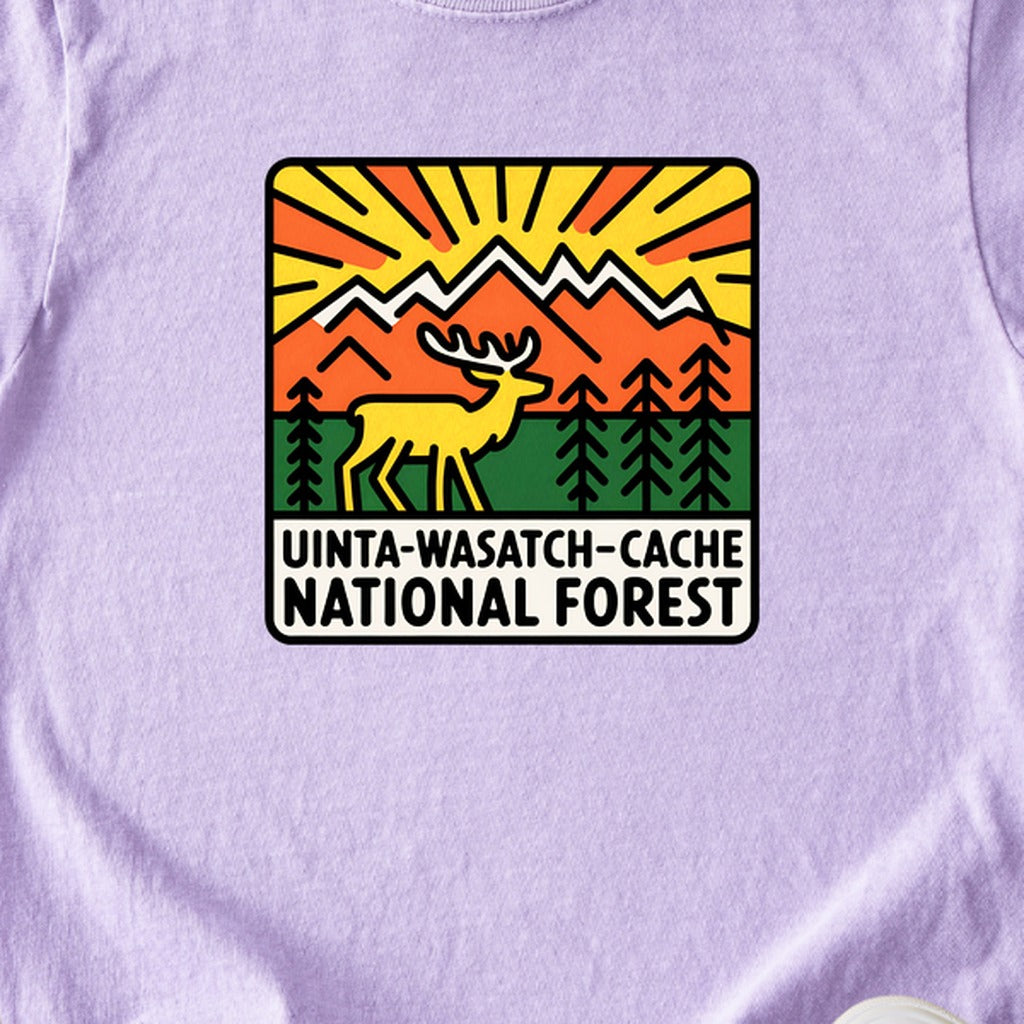 Uinta-Wasatch-Cache National Forest Kids Cotton T-Shirt