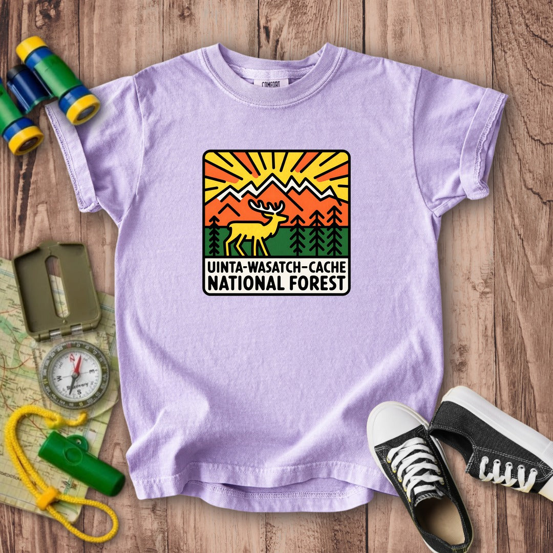 Uinta-Wasatch-Cache National Forest Kids Cotton T-Shirt