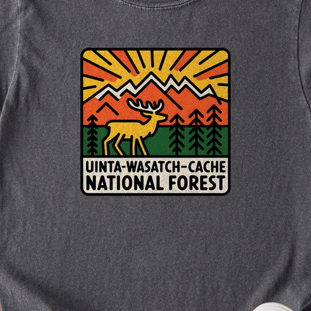 Uinta-Wasatch-Cache National Forest Kids Cotton T-Shirt