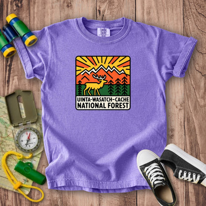 Uinta-Wasatch-Cache National Forest Kids Cotton T-Shirt