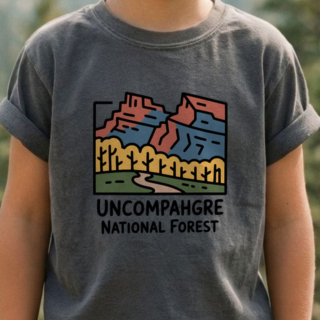 Uncompahgre National Forest Kids Cotton T-Shirt