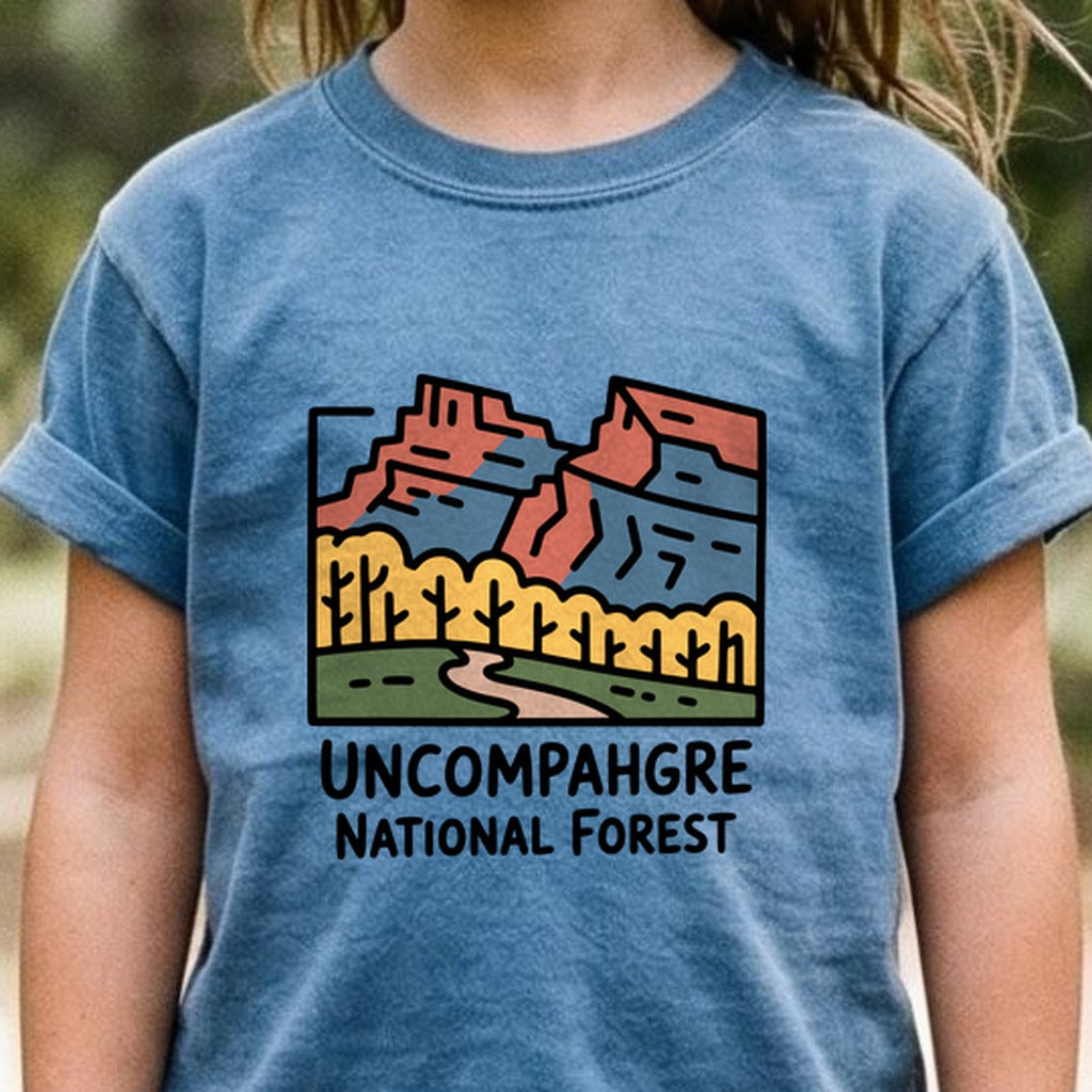 Uncompahgre National Forest Kids Cotton T-Shirt