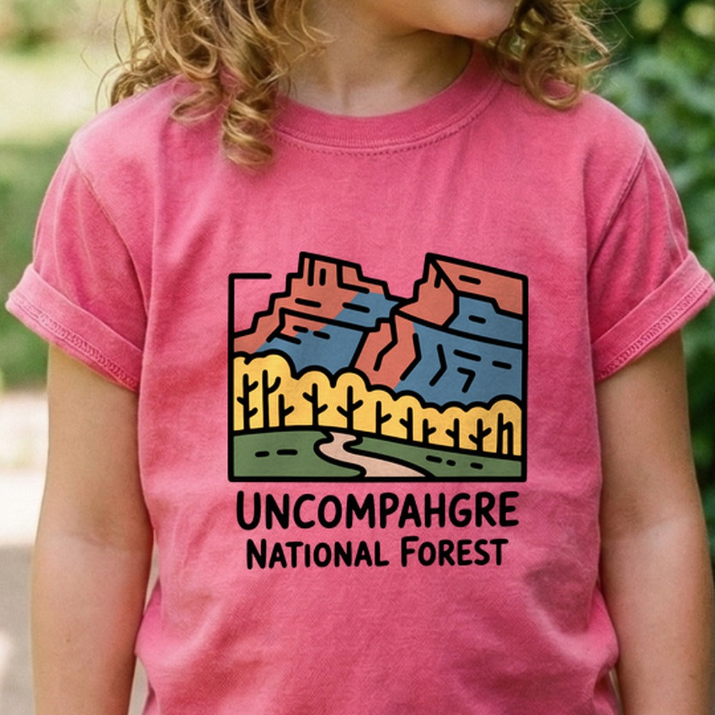 Uncompahgre National Forest Kids Cotton T-Shirt