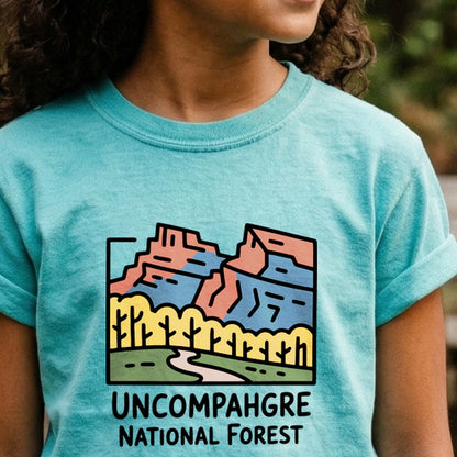 Uncompahgre National Forest Kids Cotton T-Shirt