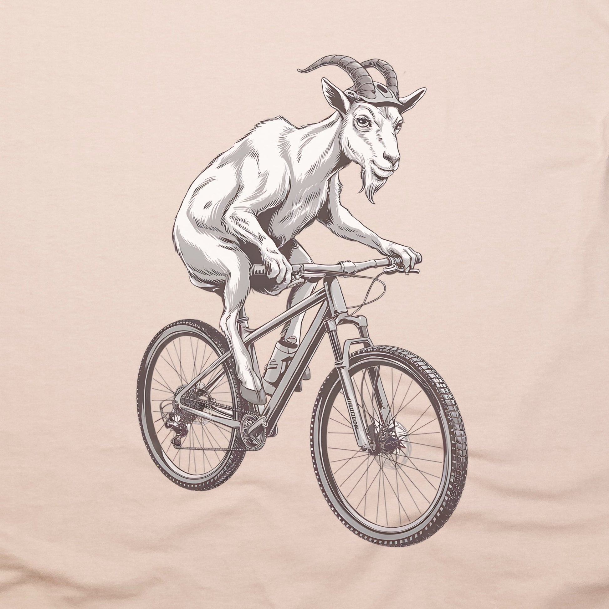 Mountain Goat Bike T-Shirt Adventure and Outdoors Themed T-Shirt