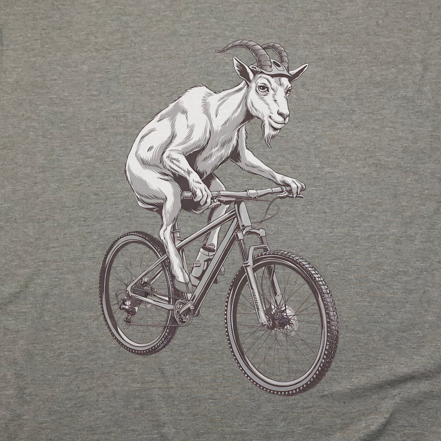 Mountain Goat Bike T-Shirt Adventure and Outdoors Themed T-Shirt