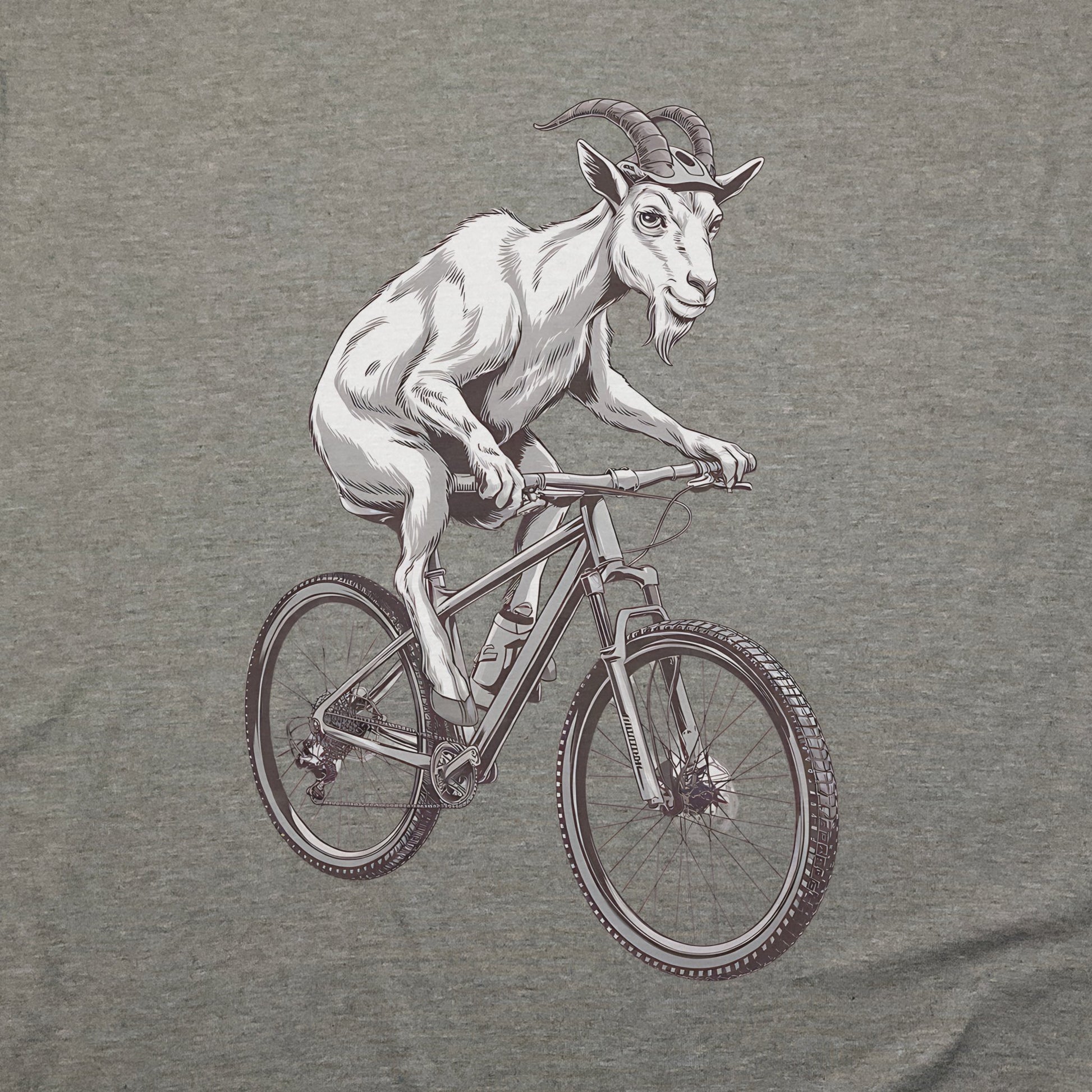 Mountain Goat Bike T-Shirt Adventure and Outdoors Themed T-Shirt