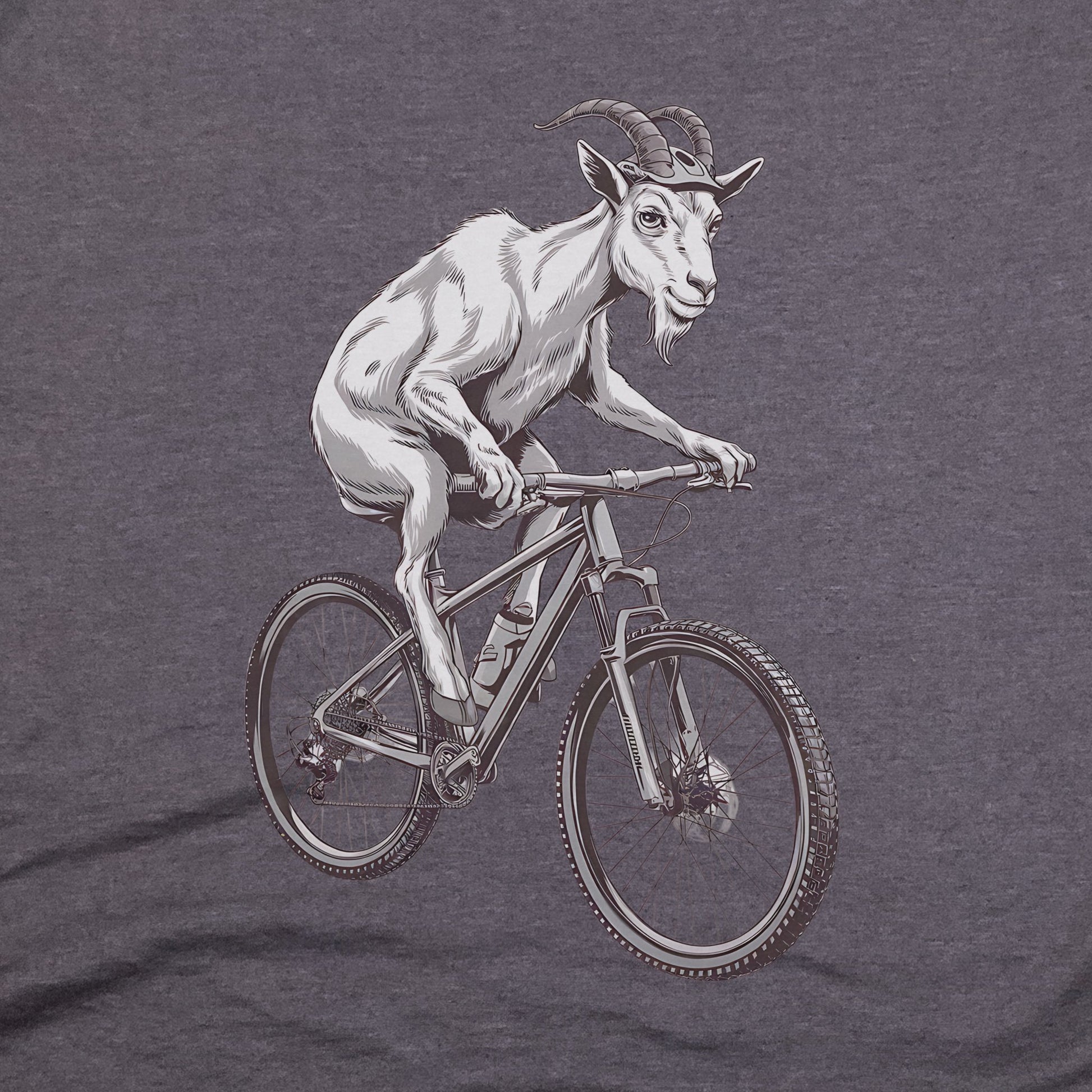 Mountain Goat Bike T-Shirt Adventure and Outdoors Themed T-Shirt