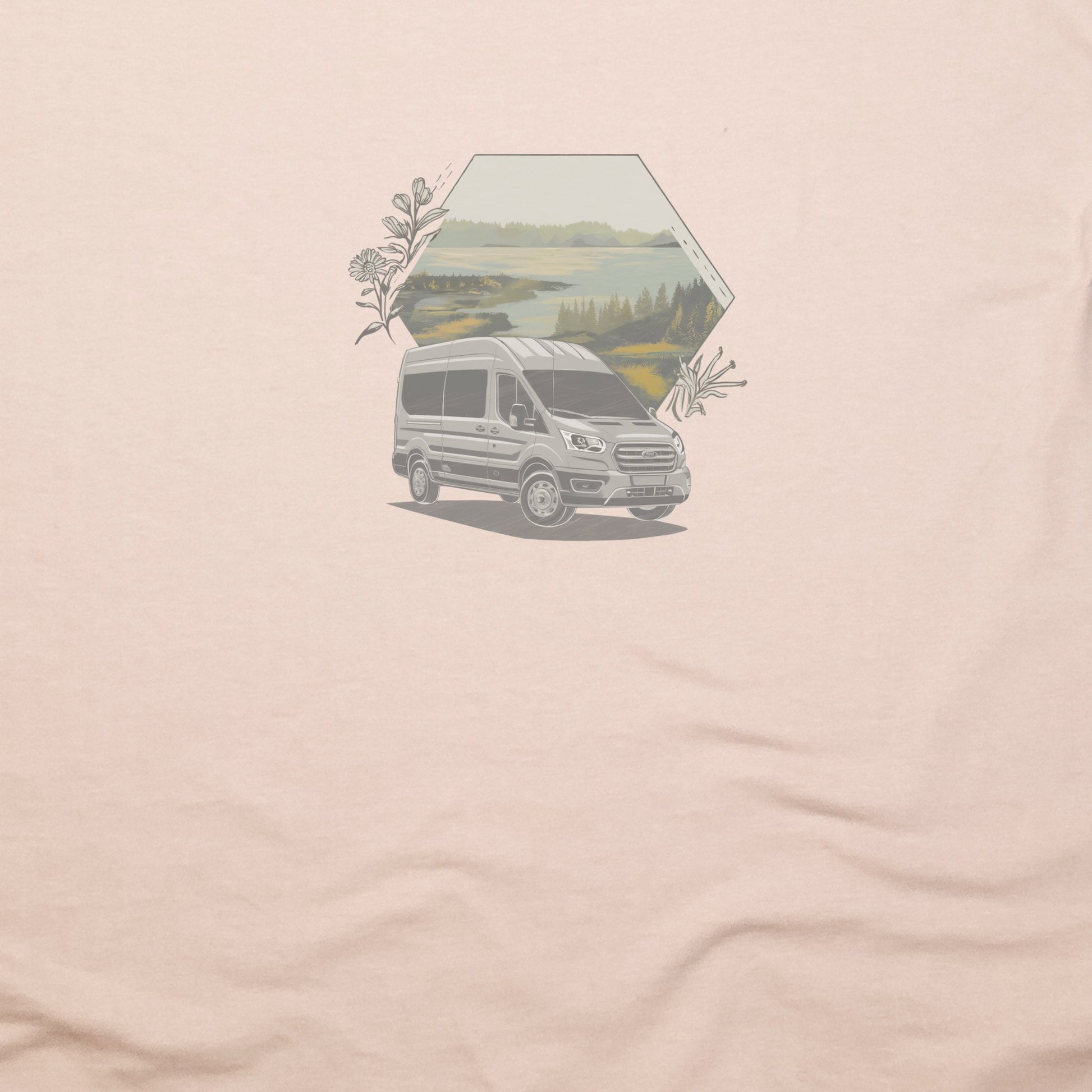 Ford Transit Hexagon T-Shirt Adventure and Outdoors Themed T-Shirt