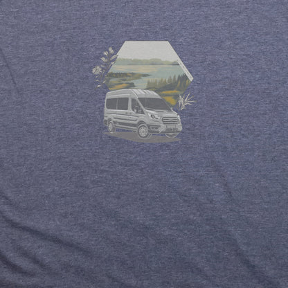 Ford Transit Hexagon T-Shirt Adventure and Outdoors Themed T-Shirt
