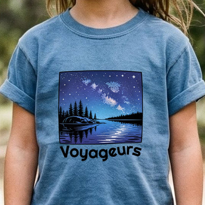 Voyageurs National Park at Night Kids Cotton T-Shirt