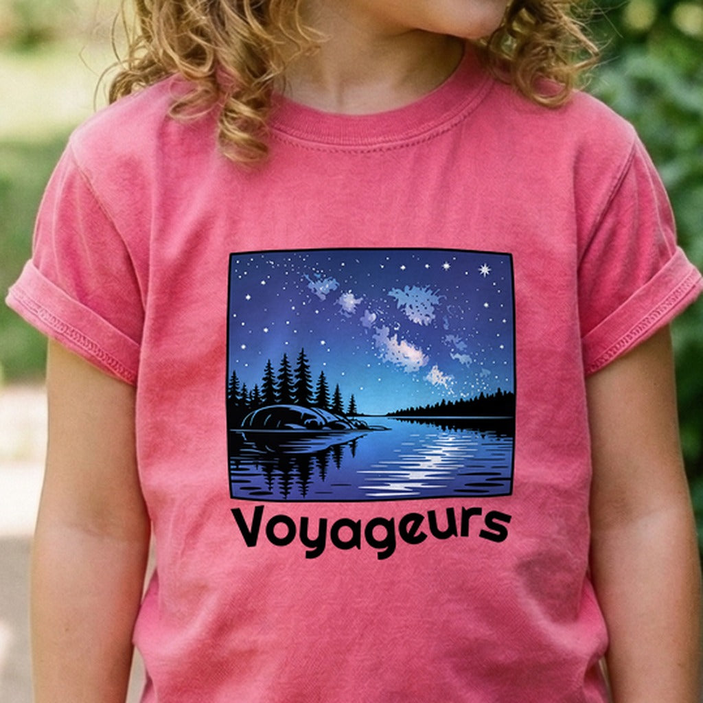 Voyageurs National Park at Night Kids Cotton T-Shirt