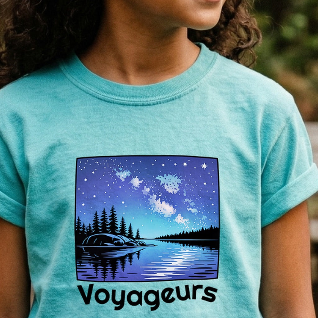 Voyageurs National Park at Night Kids Cotton T-Shirt