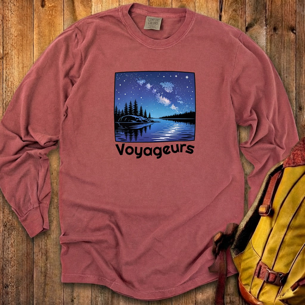 Voyageurs National Park at Night Cotton Long Sleeve