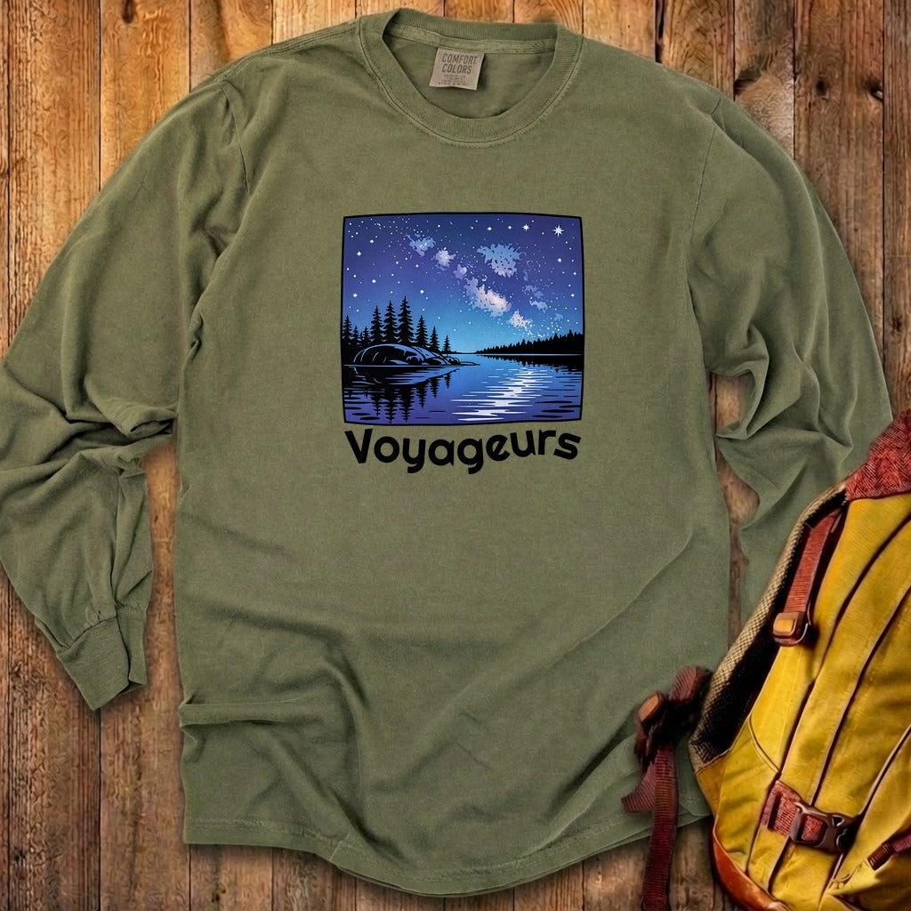 Voyageurs National Park at Night Cotton Long Sleeve