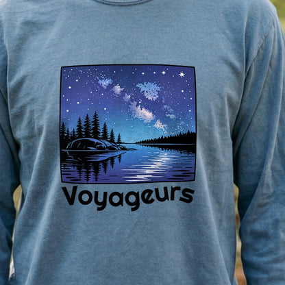 Voyageurs National Park at Night Cotton Long Sleeve