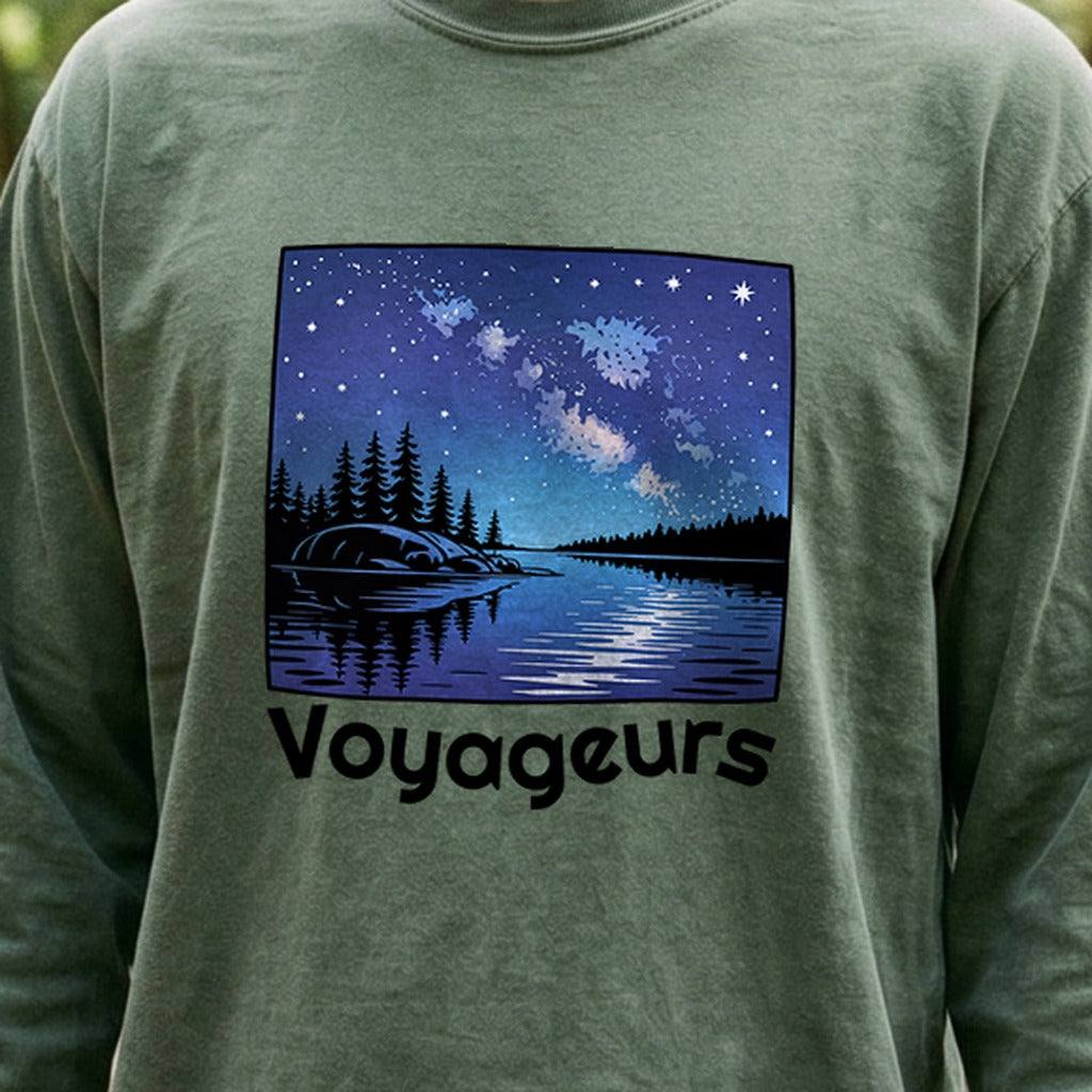 Voyageurs National Park at Night Cotton Long Sleeve