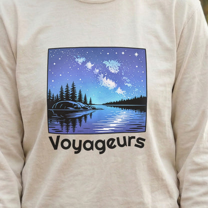 Voyageurs National Park at Night Cotton Long Sleeve