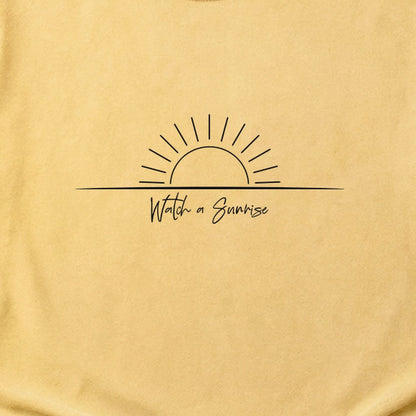 Watch a Sunrise Cotton T-Shirt