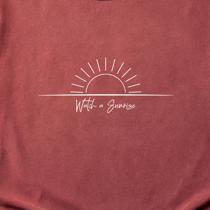 Watch a Sunrise Cotton T-Shirt