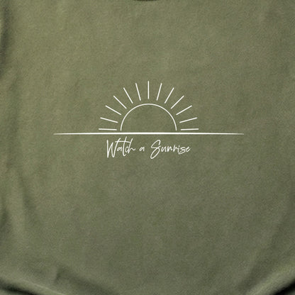 Watch a Sunrise Cotton T-Shirt