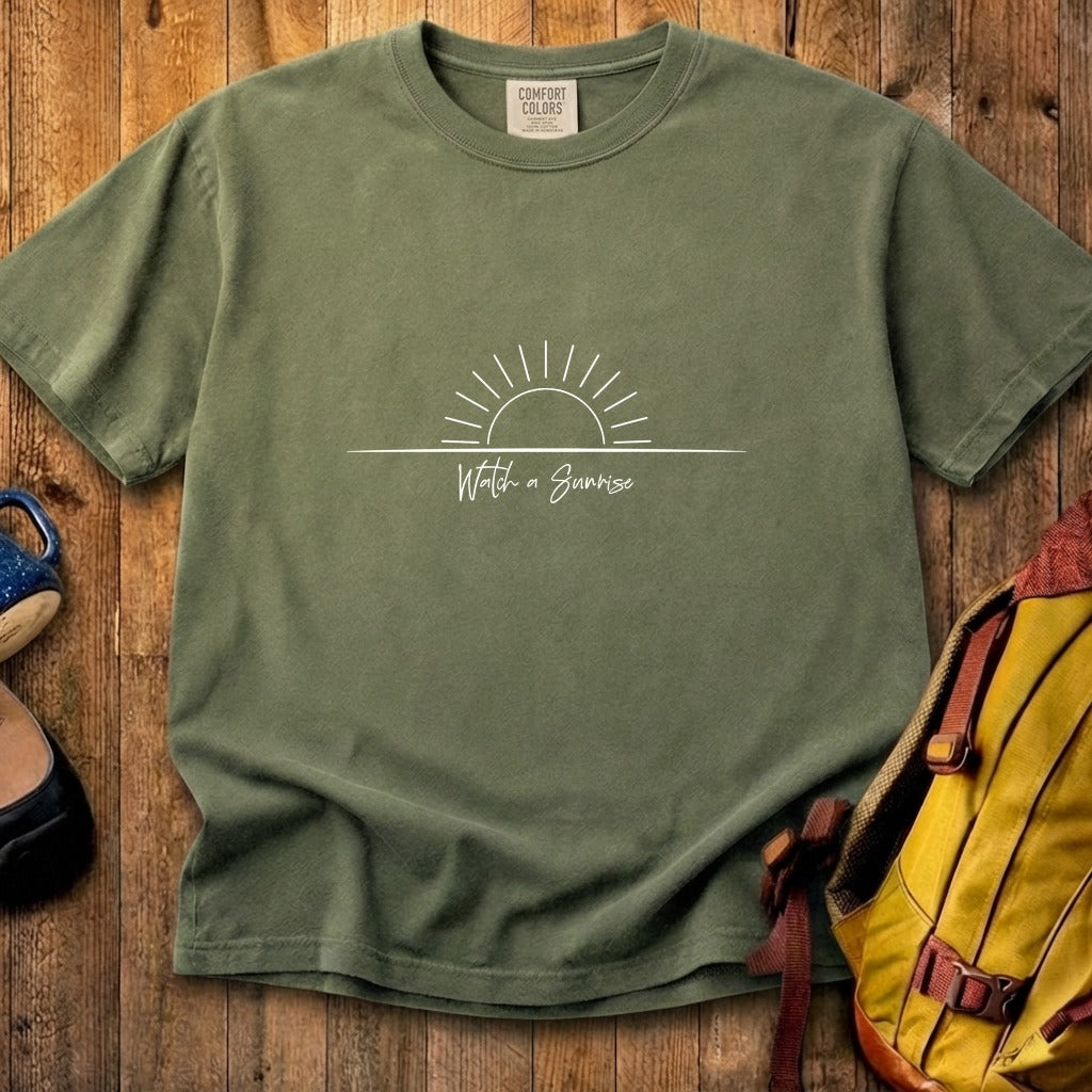 Watch a Sunrise Cotton T-Shirt