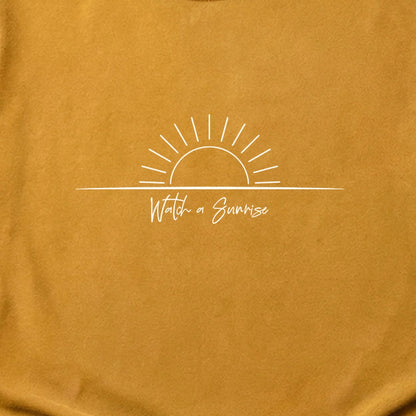 Watch a Sunrise Cotton T-Shirt
