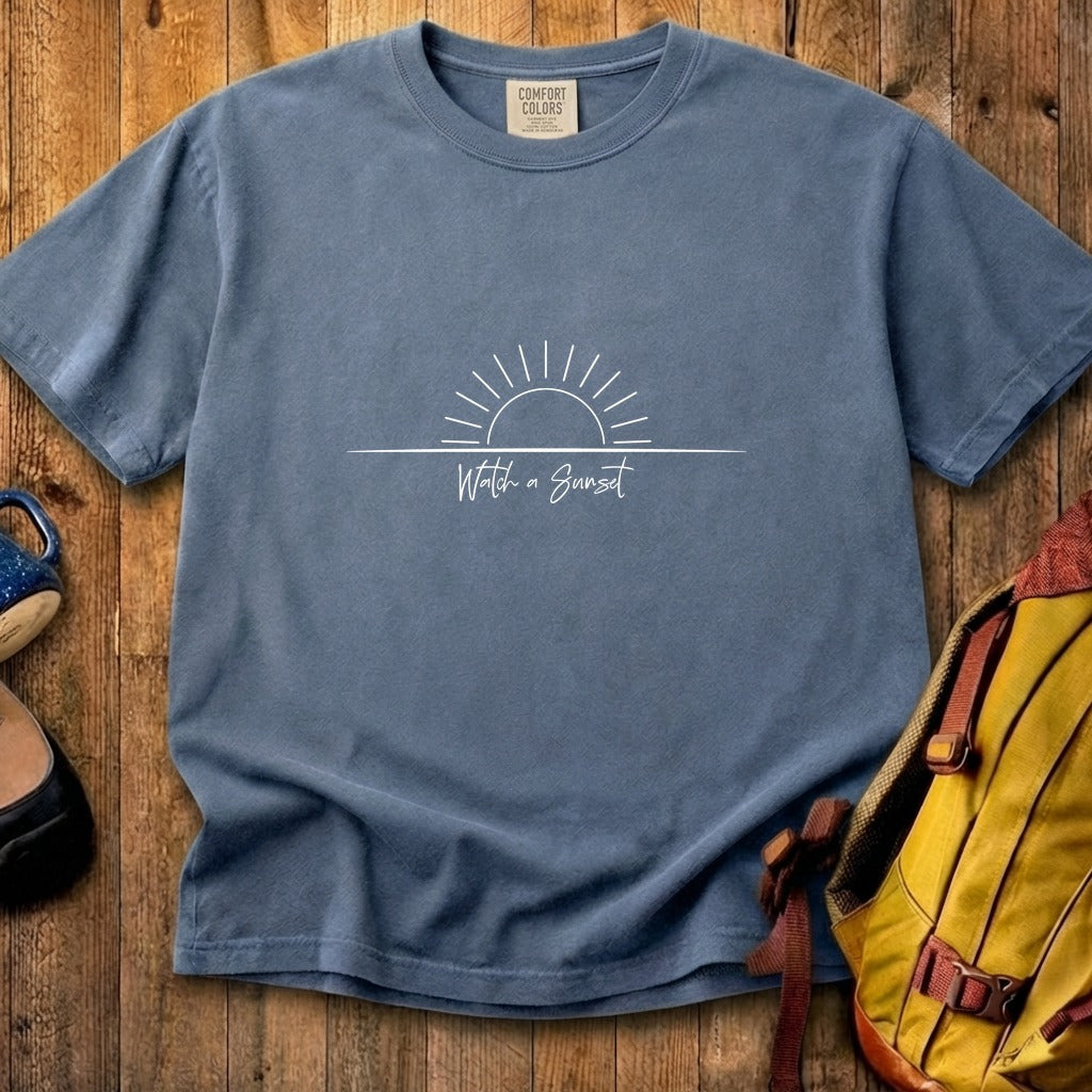 Watch a Sunset Cotton T-Shirt