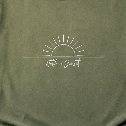 Watch a Sunset Cotton T-Shirt