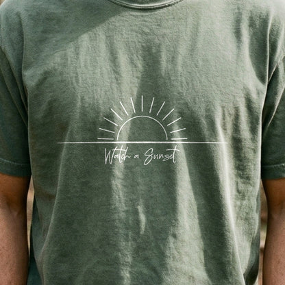Watch a Sunset Cotton T-Shirt
