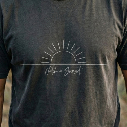 Watch a Sunset Cotton T-Shirt