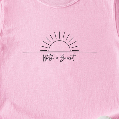 Watch a Sunset Kids Cotton T-Shirt