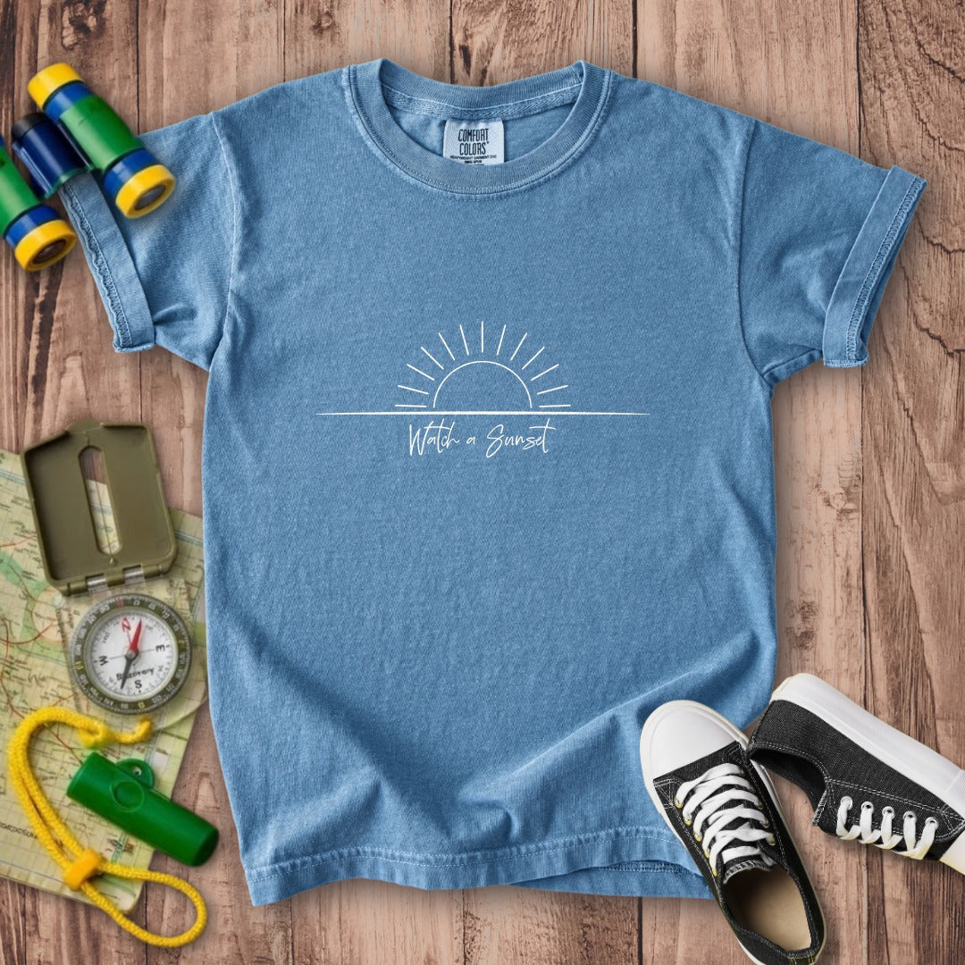 Watch a Sunset Kids Cotton T-Shirt