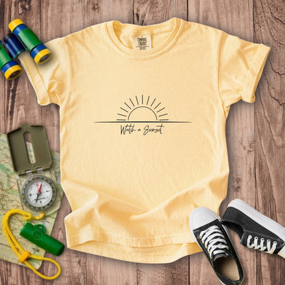 Watch a Sunset Kids Cotton T-Shirt