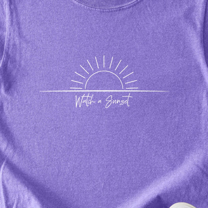 Watch a Sunset Kids Cotton T-Shirt