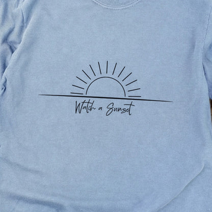 Watch a Sunset Cotton Long Sleeve
