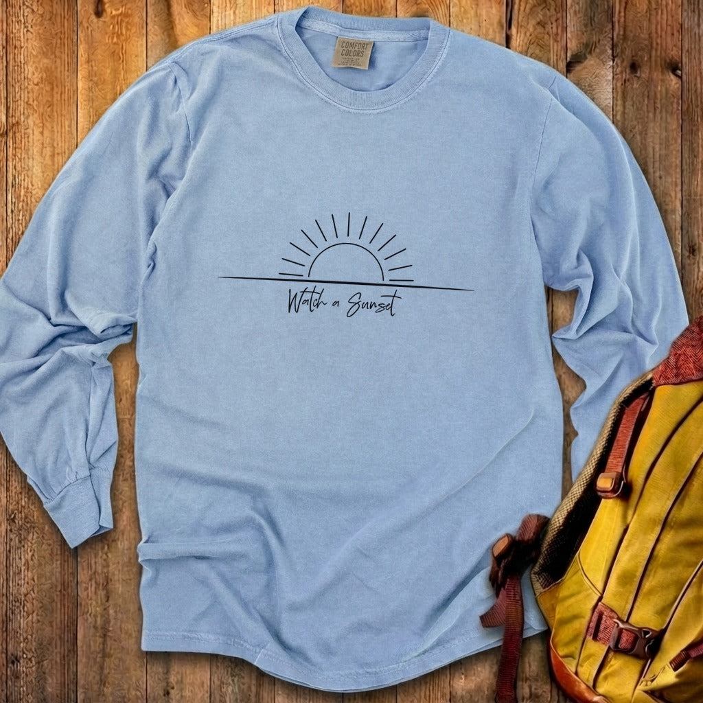 Watch a Sunset Cotton Long Sleeve