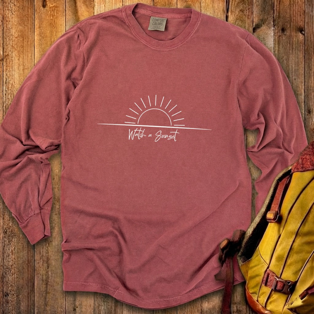 Watch a Sunset Cotton Long Sleeve