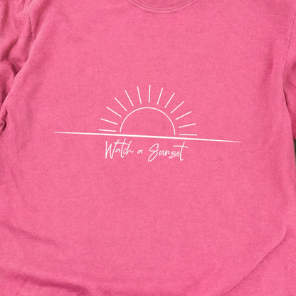 Watch a Sunset Cotton Long Sleeve