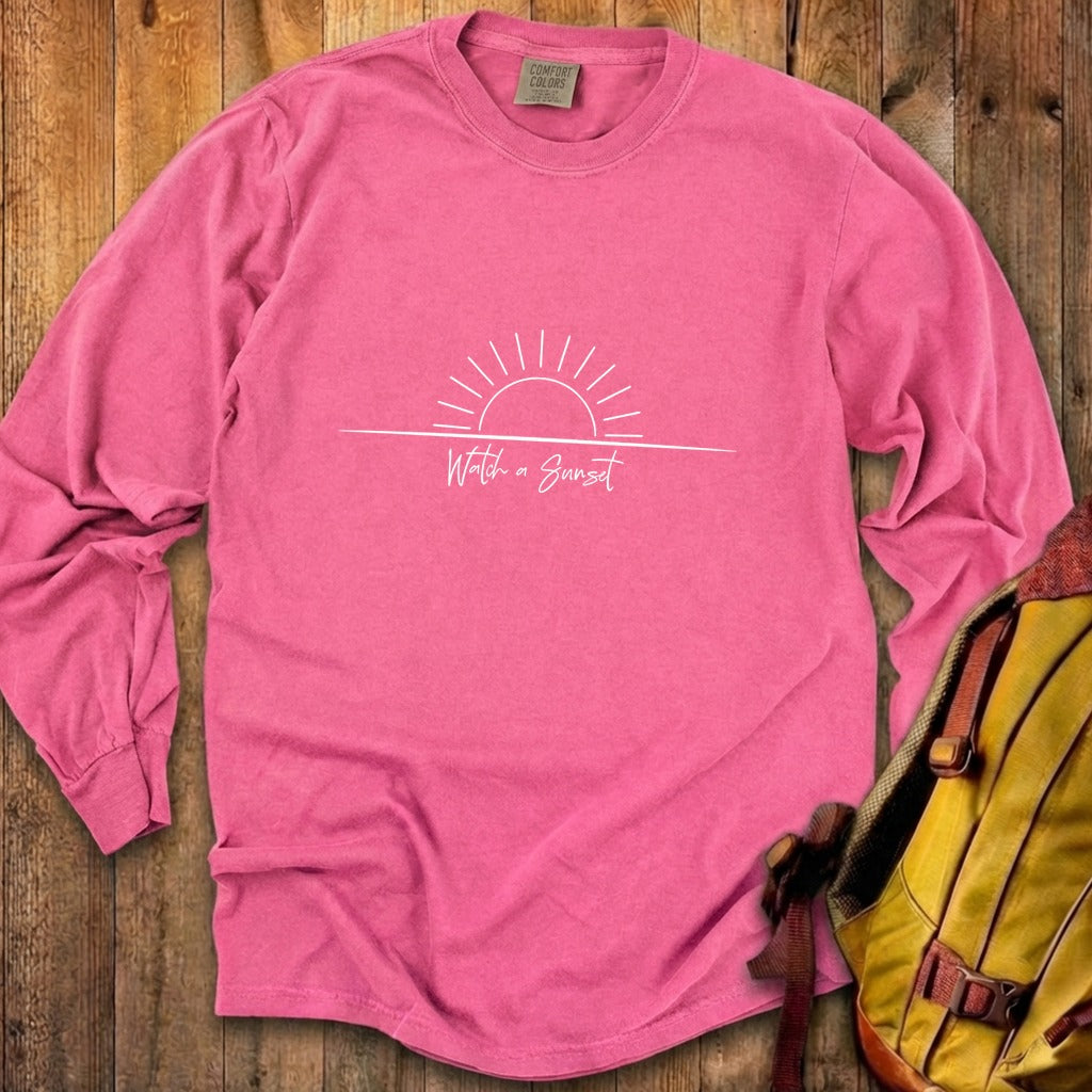 Watch a Sunset Cotton Long Sleeve