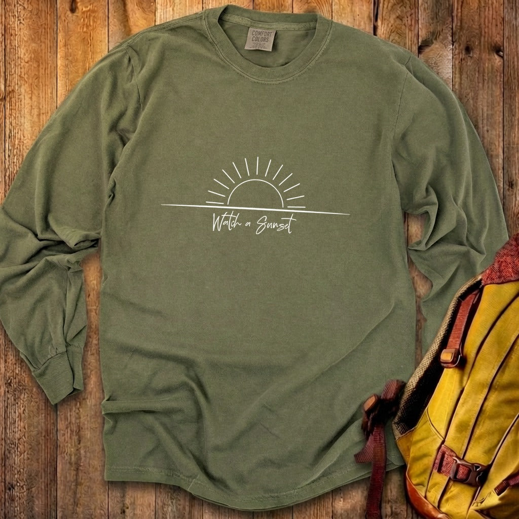 Watch a Sunset Cotton Long Sleeve