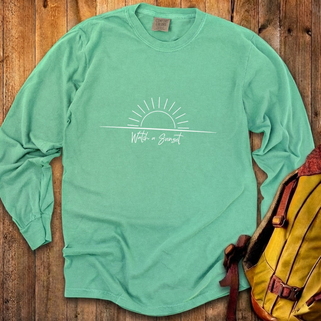 Watch a Sunset Cotton Long Sleeve