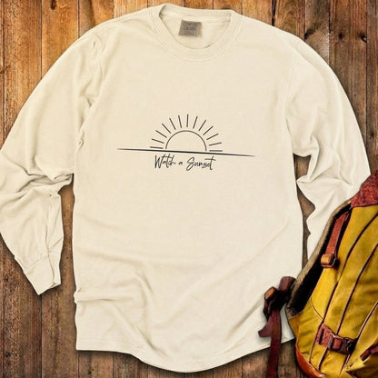 Watch a Sunset Cotton Long Sleeve