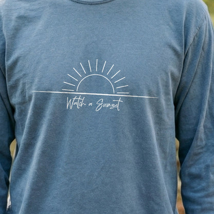 Watch a Sunset Cotton Long Sleeve
