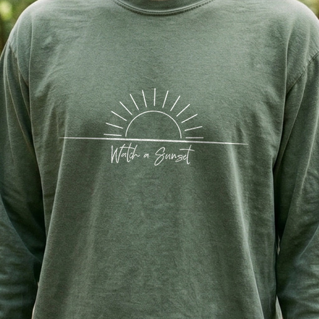 Watch a Sunset Cotton Long Sleeve