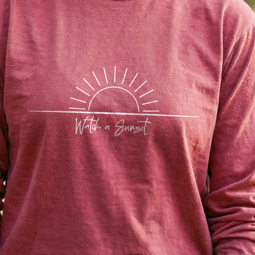 Watch a Sunset Cotton Long Sleeve