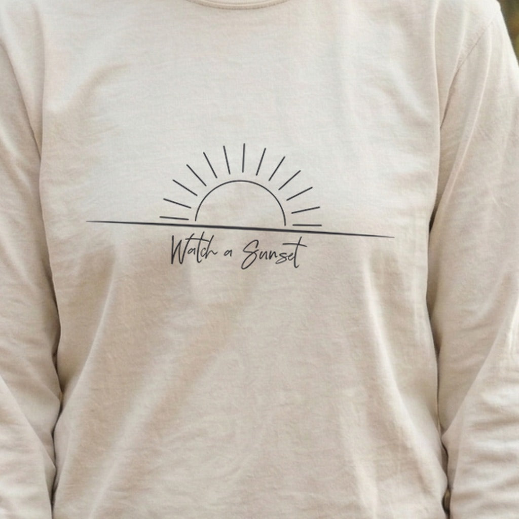 Watch a Sunset Cotton Long Sleeve