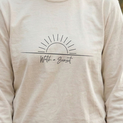 Watch a Sunset Cotton Long Sleeve