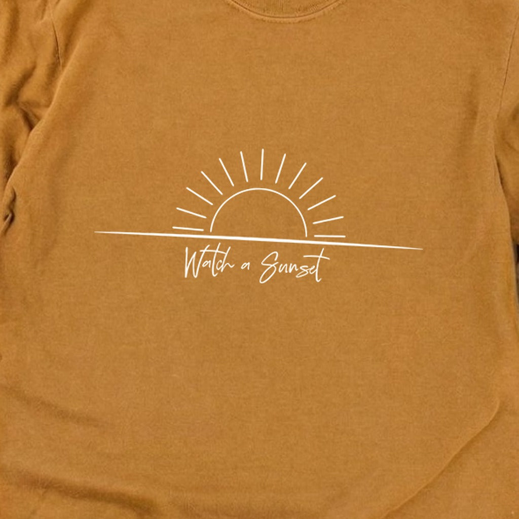 Watch a Sunset Cotton Long Sleeve